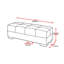 Causeuse convertible avec rangement Primenest Nimbusflow, polyuréthane brun