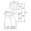 Deux chaises d'appoint en cuir brun clair et noir, conception industrielle, configuration en métal des pieds en cuir teint à la main, dossier rembourré avec capitonnage vertical, chaise de 2 de 18,75 pouces de hauteur, structure de la structure, sièges,