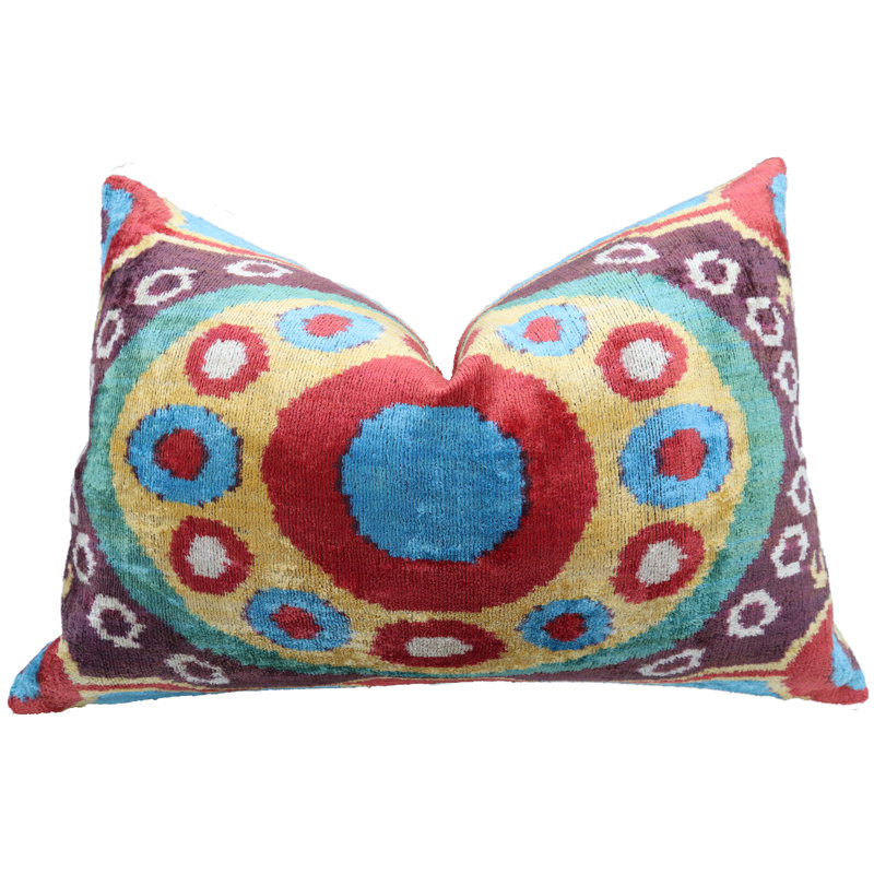 Housse de coussin décorative faite à la main de luxe et insert en plumes de canard de qualité supérieure