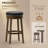 Upholstered Swivel Solid Wood Frame Bar Stool-22084180