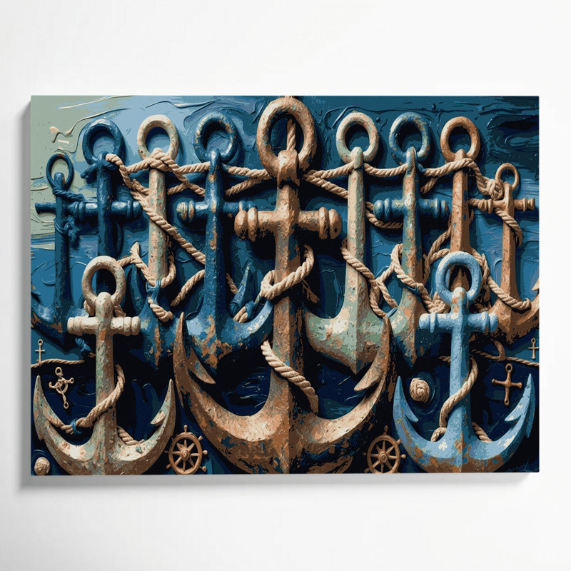Art mural sur toile gris, H 24 po x l 36 po