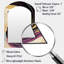 Mauve, or et bleu tourbillon III - abstrait spirales murales asymétriques-173010860