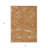 3' X 5' Copper Brown And Ivory Abstract Washable Indoor Outdoor Area Rug