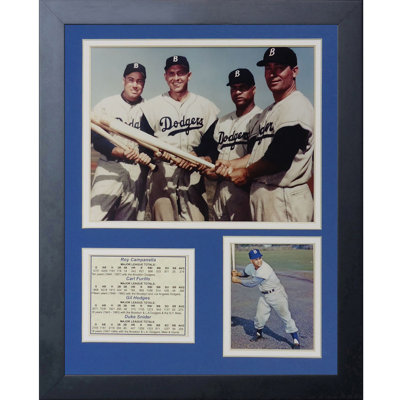 Souvenirs encadrée 50 big quatre brooklyn dodgers