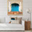 «Blue Traditional Indian Door» - Photographie de cadre photo sur toile