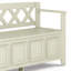 Banc de rangement en bois massif pour hall d'entrée-1983706498