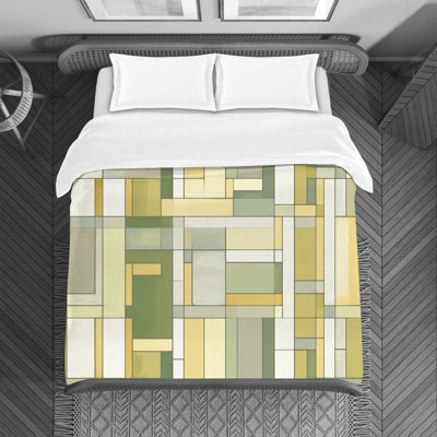 Kilo Mondrian Geometric Polyester Machine Printed Duvet Cover