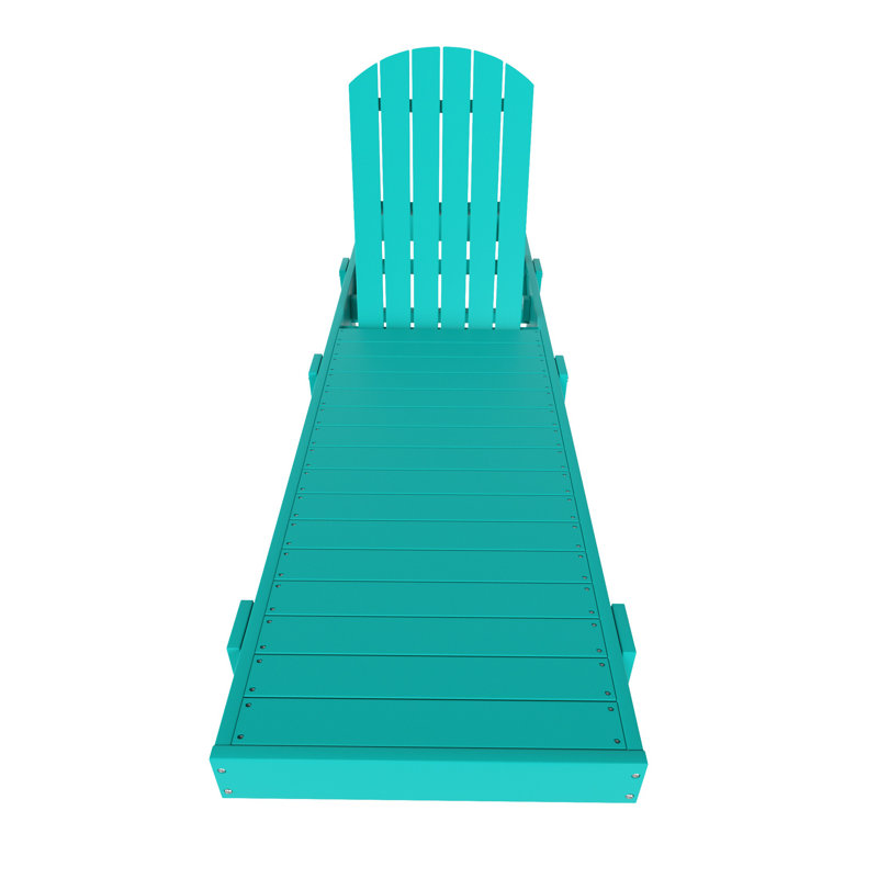 Méridienne inclinable en poly 77,7 po, Turquoise