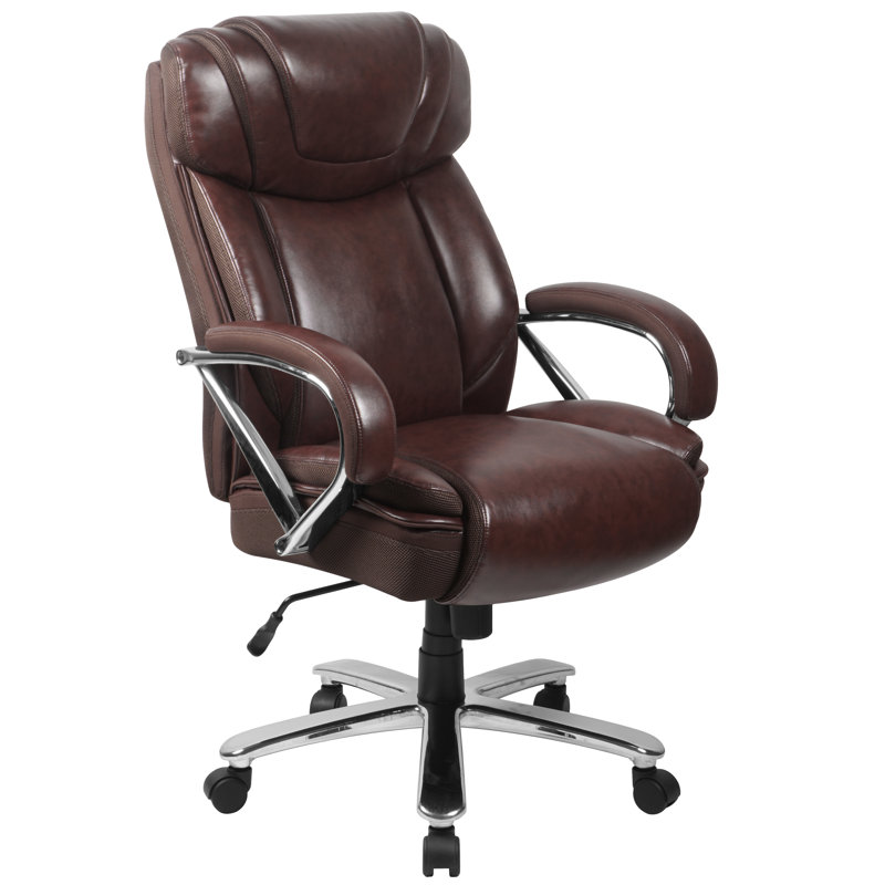 Blue Elephant Polyurethane Executive Chair with Headrest, Brown