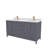 Rooh 60 " W Freestanding Standard Free Standing Single Double Vanity Bathroom Vanity With White Quartz Top-101808836-101808838