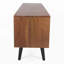 Console de télévision en bois, 57,9 x 13,8 x 17,7 po, support de salon rétro en bois, mobilier moderne