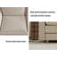 Canapé modulaire 2 places-76501420