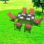 Durable 6-piece Patio Dining Set, Metal Frame, Modern Design For Gardens