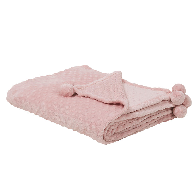 Mariefred Solid Colour Bedspread, 200 x220 cm Bedspread, Pink