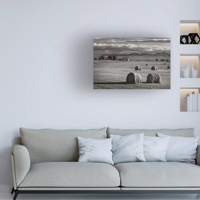 Bolog Alan Majchrowicz Montana Hay Bales Canvas Wall Art