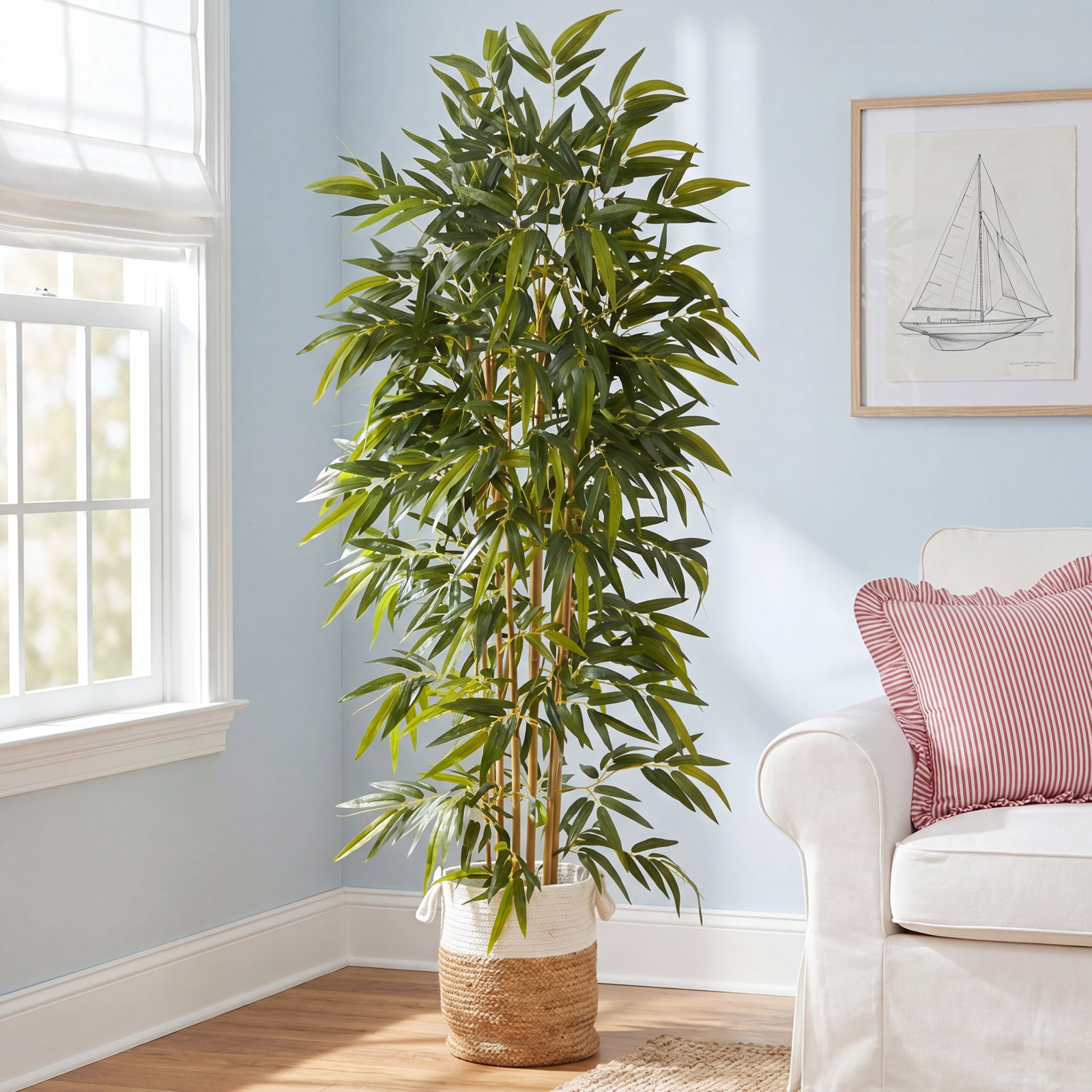 75'' Faux Bamboo Tree in Bamboo Planter