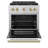 ZLINE Autograph Edition 30 in. 4.2 cu. ft. Paramount Dual Fuel Range W/ 4 Burner Gas Cooktop & Electric Convection Oven in Stainless Steel W/ White Matte Door & Champagne Bronze Accents (SDRZ-WM-30-CB)