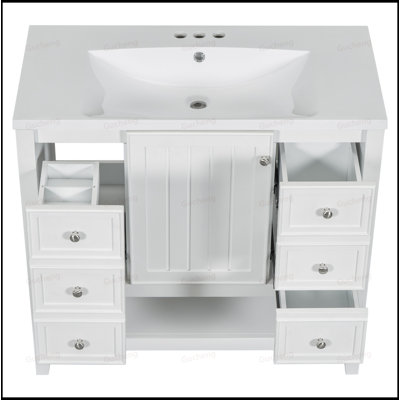 Meuble-lavabo 36 po avec trois tiroirs