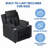 Landmeier Premium Kids Recliner Chair – Cozy Toddler Chair, Kids Sofa with Cup Holders – The Ultimate Baby Chair for Kids Couch & Lounging-73674222