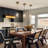  1-Light Kitchen Island Pendant with Hammered Glass(1-Set)