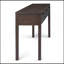 Console Hollander en bois massif de couleur brun noyer chaud