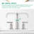 Widespread 2-handle Bathroom Faucet with Drain Assembly-86787271