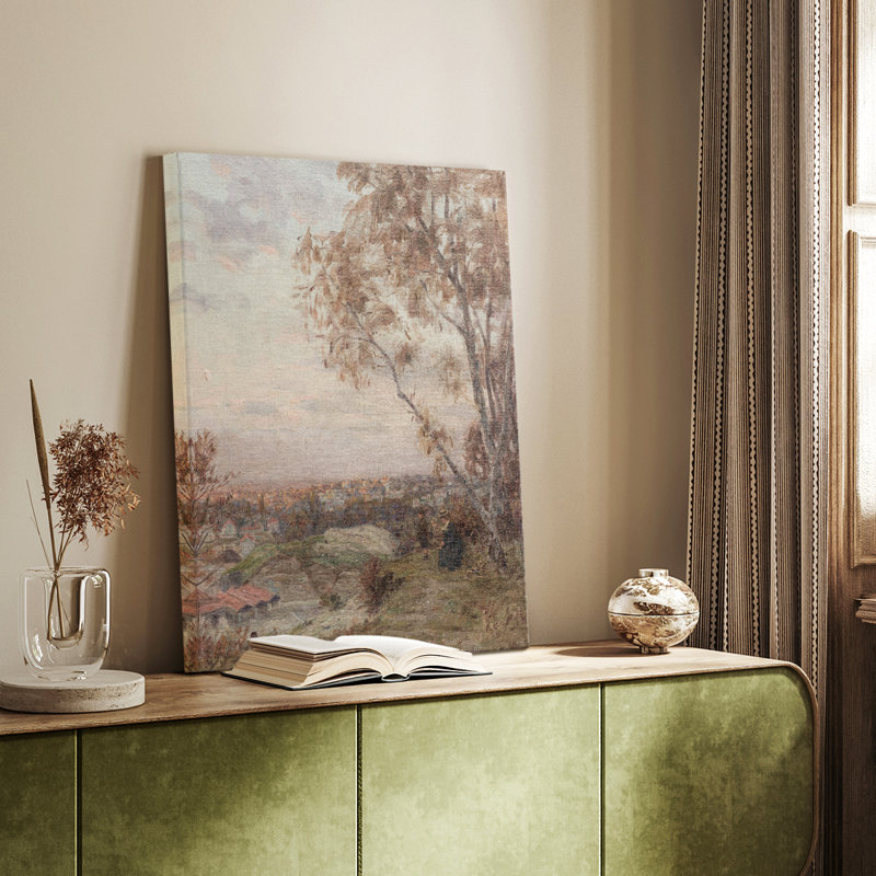 Paysage rétro Cxxxv, H 61 po x l 41 po