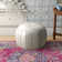Cherise Moroccan Leather Pouf