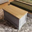 Joulon Ottoman Blanket Box. 91cm Wide. Solid Wood. Oak Top. Fully Assembled.-1604321666