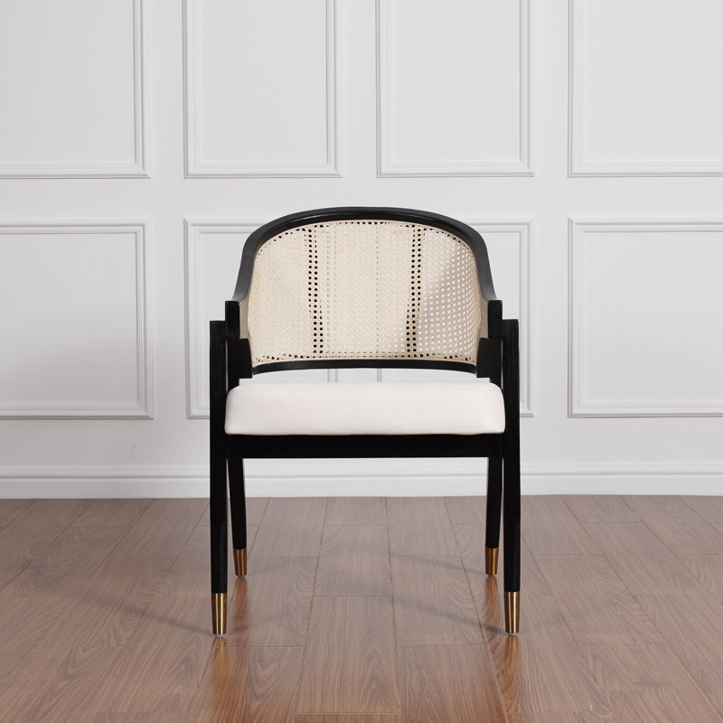 Arnisa Arm Chair Dining Chair, Black