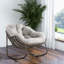 Chaise berçante confortable pour l'extérieur - Beige avec patio synthétique, salon