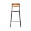 Tabourets de bar commerciaux en bois massif avec cadres et finition antique-473989656-474748110