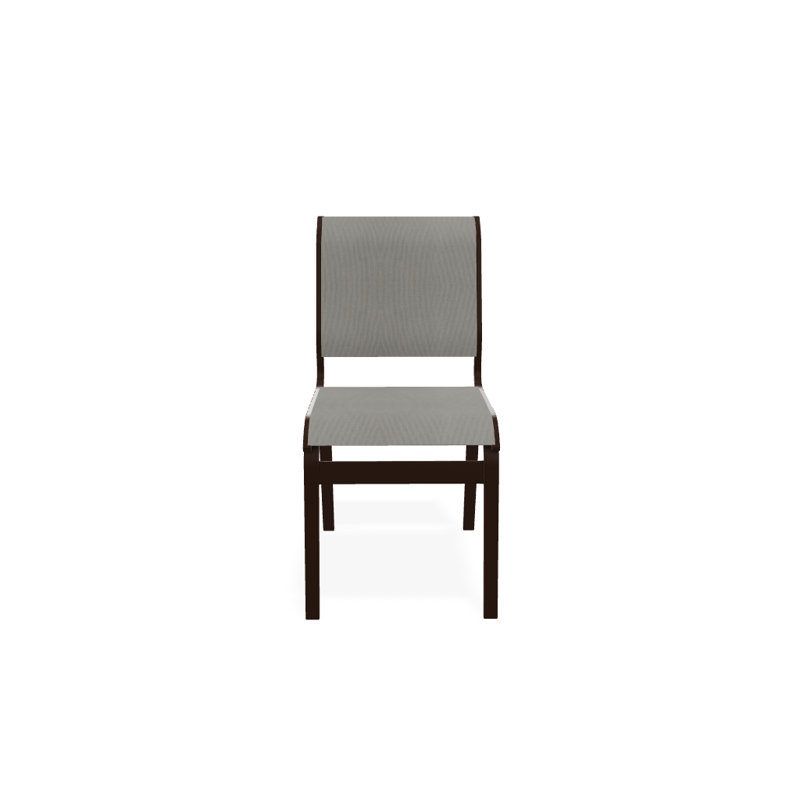 Chaise d'appoint de salle à manger Hiraku, Kona texturé, Huître Augustine