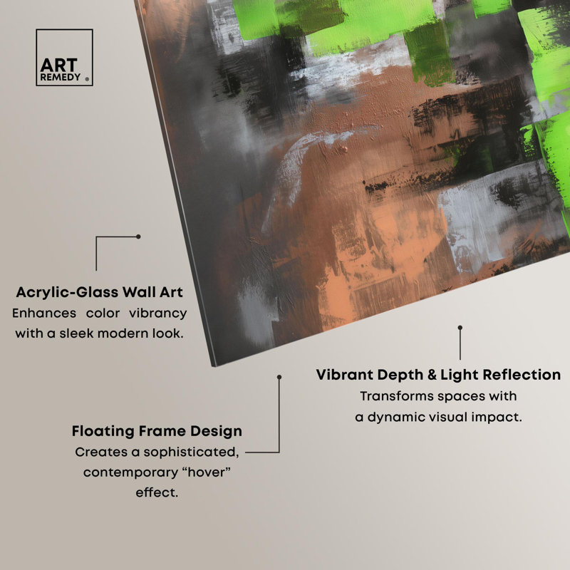 Impression sur toile «Rebellious Mark II Modern Decor» par Art Remedy, H 15 po x l 10 po