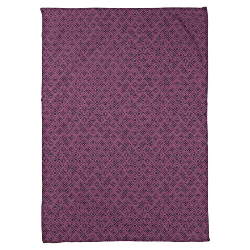 Couverture polaire Katelyn Elizabeth, L 62,5 po x L 82,5 po, Noir / rose