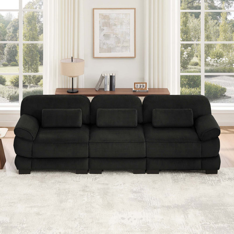 Canapé modulaire Cloud Couch, Black Corduroy