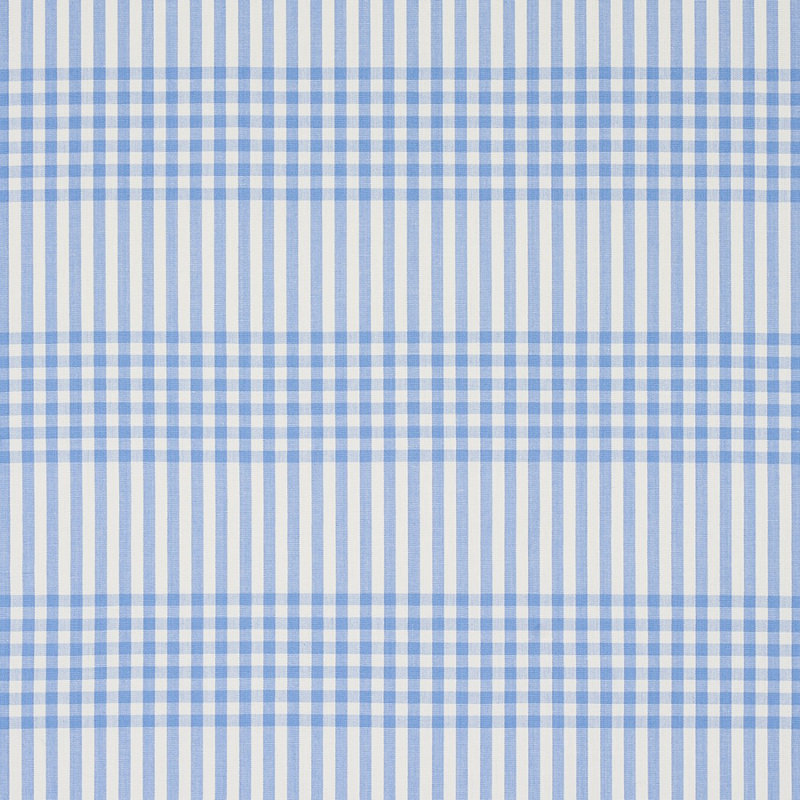Bergen Plaid Fabric, Sky