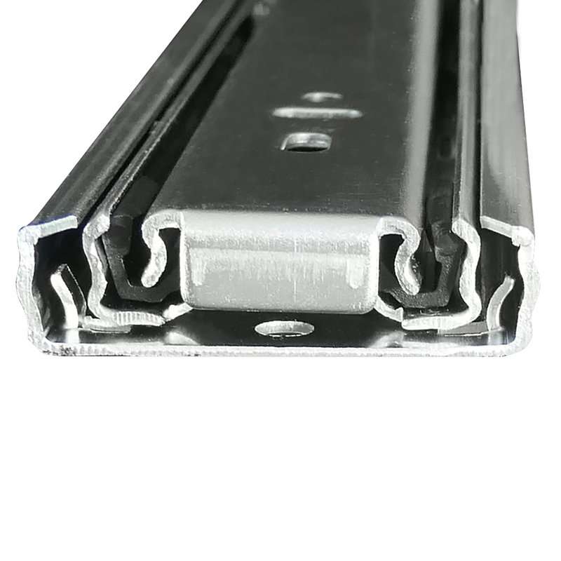 Glissière de tiroir en métal pleine extension à fermeture latérale de 0,8 po, H 1,4 po x l 0,8 po x P 14 po
