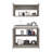 Ashura 2-pc Kitchen Cabinet Set includes Countertop base unit and wall mounted Cupboard-68816137