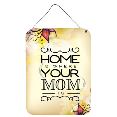 Décoration murale "home is where mom off prints"