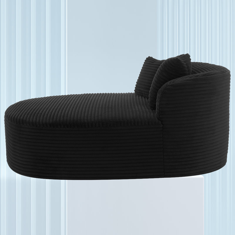 Causeuse-lit 51,6 po, Noir