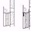 Arche de jardin en métal de 7,5 pi avec barrière Outsunny