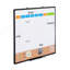 Tableau blanc 36 po x 24 po avec tableau blanc et tableau de liège avec cadre en aluminium