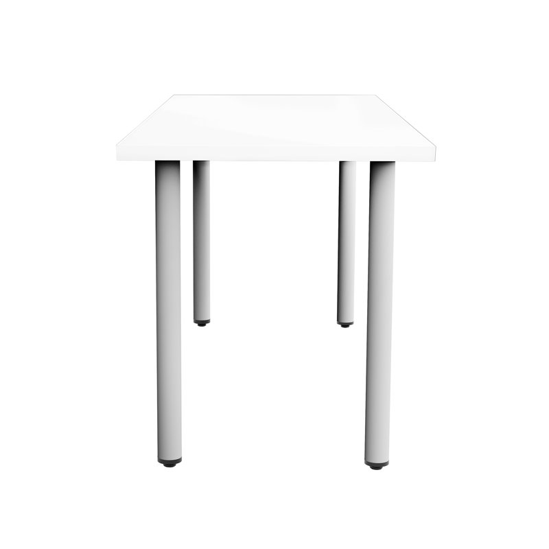 Table multi-usages avec pattes et pattes Jurni, H 29,50 po x L 60 po, Blanc