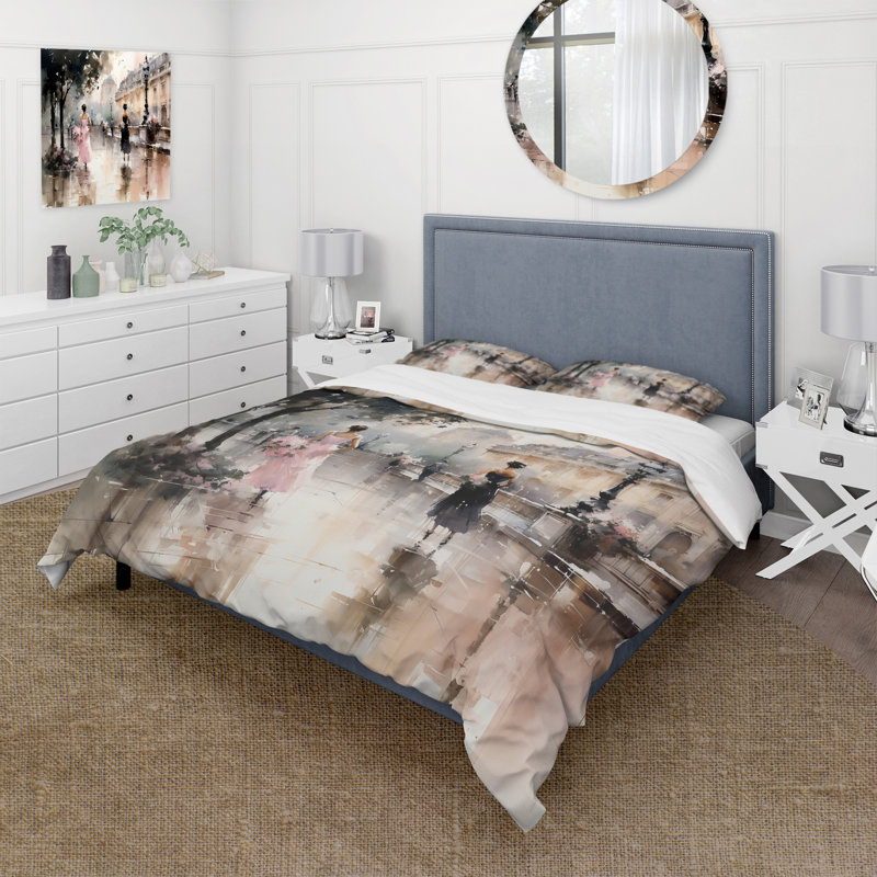 Fashion Impressionist Elegance I - Ensemble de housse de couette - Microfibre de polyester