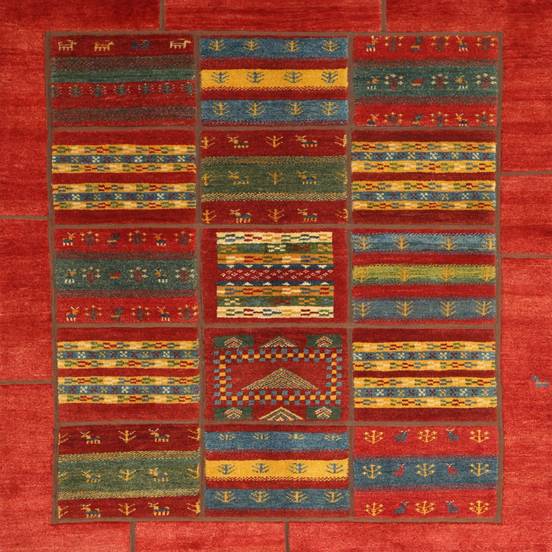 Mailiah Southwestern Indoor Rug, Square 5'