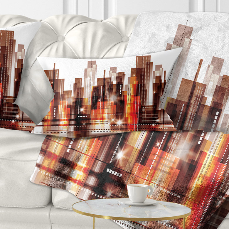 Coussin lombaire horizon cityscape city