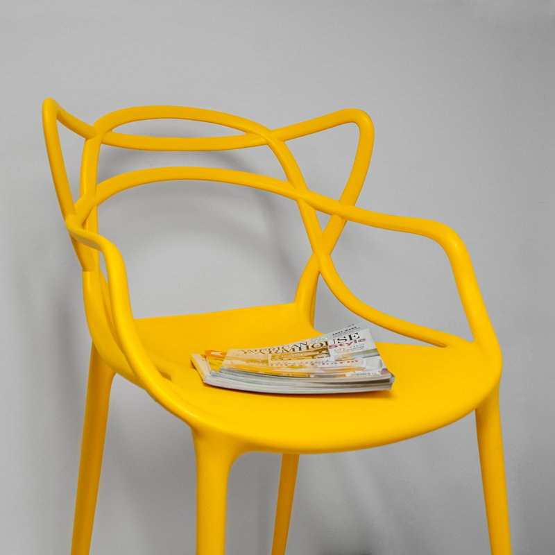 Ensemble de 2 chaises d'appoint Modern, Jaune