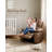 27'' Leather Recliner Chair Oversized, Overstuffed Manual Recliner Chair-392832493