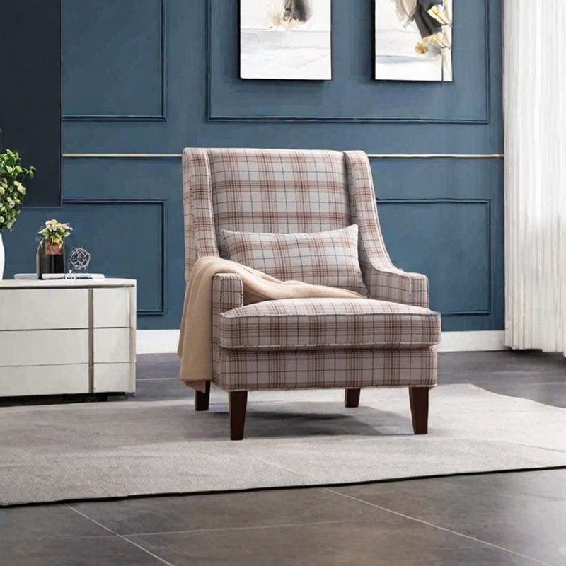 Ergonomically comfortable flannelette lounge chair